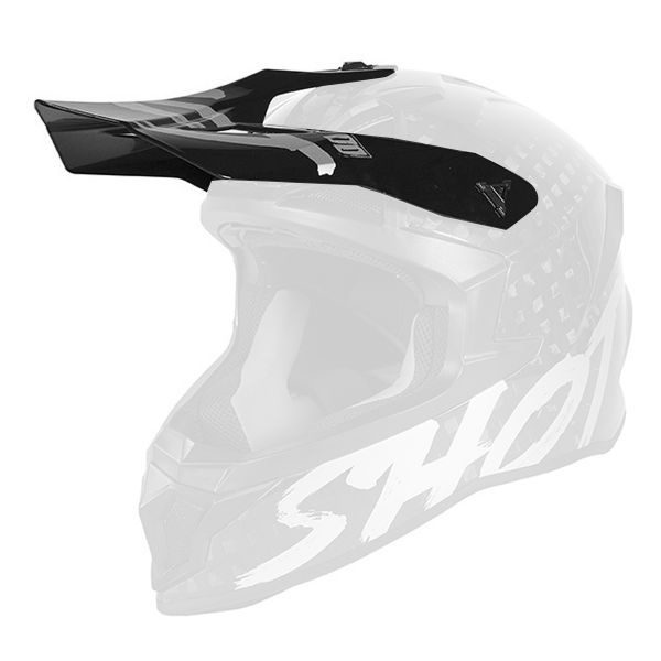 Visera SHOT Visera Lite Solid Carbon Silver Matt