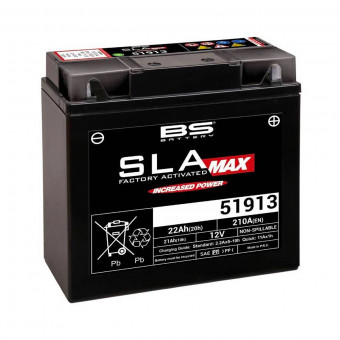 Batería Moto BS Battery BS Battery 51913 SLA-MAX Batería Moto BS Battery BS Battery 51913 SLA-MAX