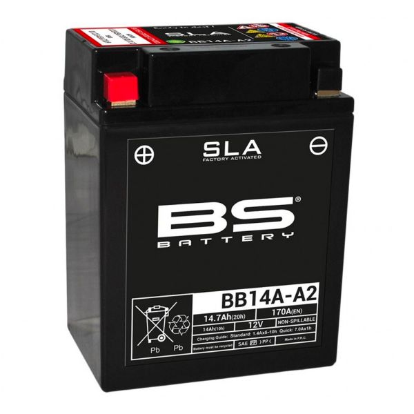 Batera Moto BS Battery BS Battery BB14A-A2 SLA