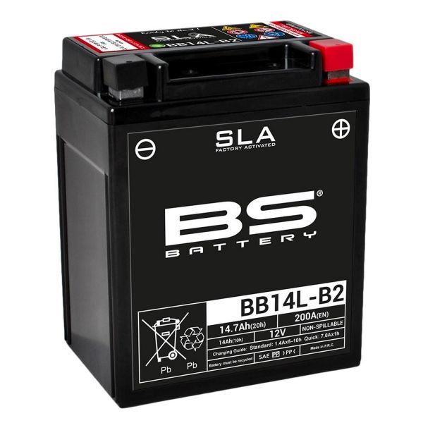 Bater�a Moto BS Battery BS Battery BB14L-B2 SLA