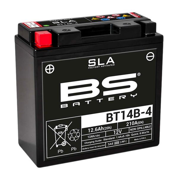 Batera Moto BS Battery BS Battery BT14B-4 SLA