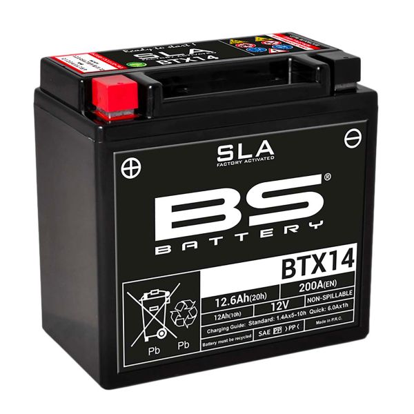 Batera Moto BS Battery BS Battery BTX14 SLA