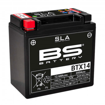 Batera Moto BS Battery BS Battery BTX14AH SLA