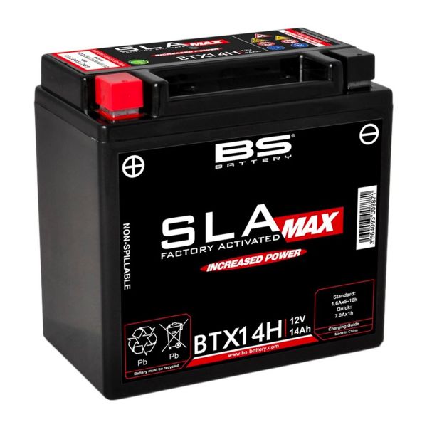 Batera Moto BS Battery BS Battery BTX14H SLA-MAX