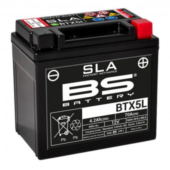 Batería Moto BS Battery BS Battery BTX5L SLA Batería Moto BS Battery BS Battery BTX5L SLA