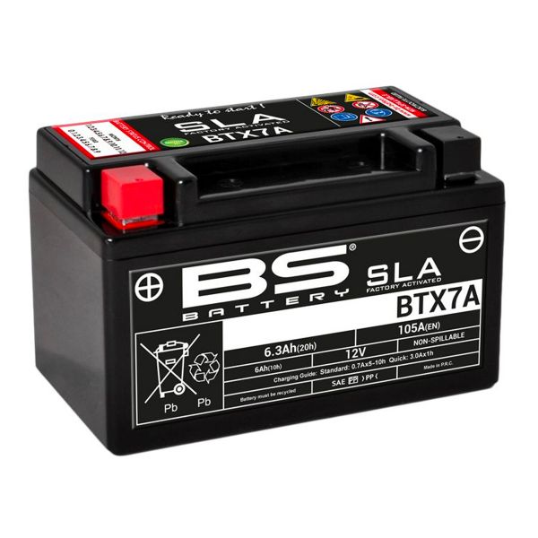 Batera Moto BS Battery BS Battery BTX7A SLA