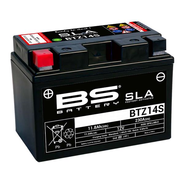 Batera Moto BS Battery BS Battery BTZ14S SLA