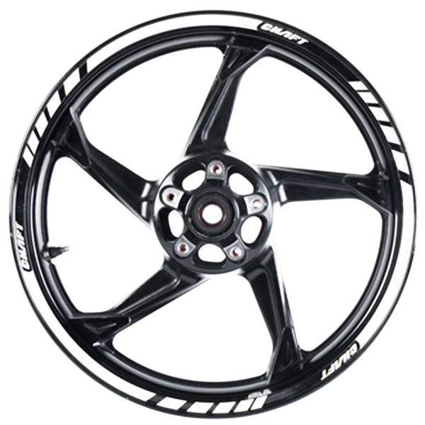 Accesorios Moto  Chaft Tiras adhesivas llantas Deluxe Blanco Accesorios Moto  Chaft Tiras adhesivas llantas Deluxe Blanco