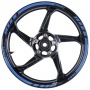 Kit Adhesivos Moto Chaft Tiras adhesivas llantas Deluxe Azul