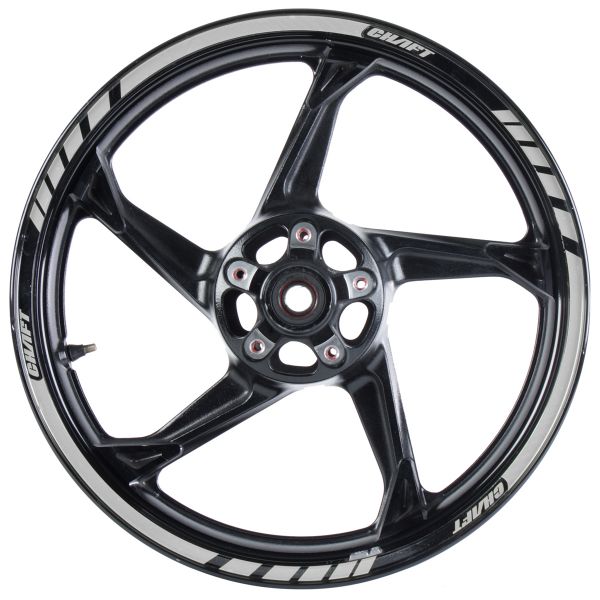 Kit Adhesivos Moto Chaft Tiras adhesivas llantas Deluxe Silver Kit Adhesivos Moto Chaft Tiras adhesivas llantas Deluxe Silver
