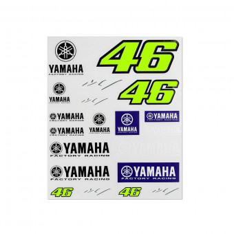 Kit Adhesivos Moto VR 46 Stickers Small Set Yamaha Dual Racing Kit Adhesivos Moto VR 46 Stickers Small Set Yamaha Dual Racing