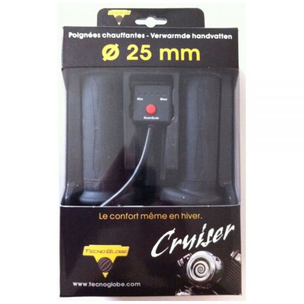 Puos moto y scooter Tecnoglobe TG Manubrio Calentador Cruiser Universelles 120mm - 25mm