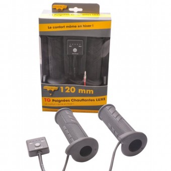 Puños moto y scooter Tecnoglobe TG Manubrio Calentador  Quad Luxe Universelles 120mm - 22mm Puños moto y scooter Tecnoglobe TG Manubrio Calentador  Quad Luxe Universelles 120mm - 22mm