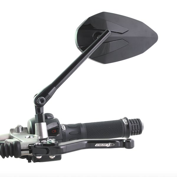Retrovisores moto y scooter Chaft Crusty Negro
