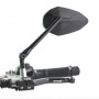 Retrovisores moto y scooter Chaft Crusty Negro