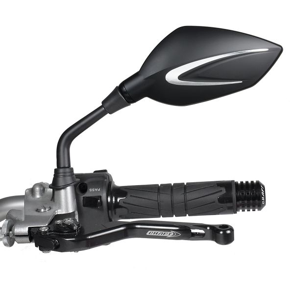 Retrovisores moto y scooter Chaft Extra Black White Retrovisores moto y scooter Chaft Extra Black White