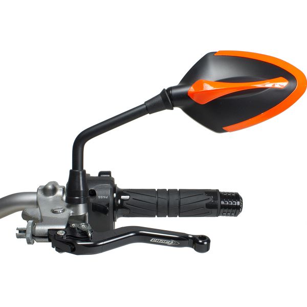 Retrovisores moto y scooter Chaft Story Matt Black Orange