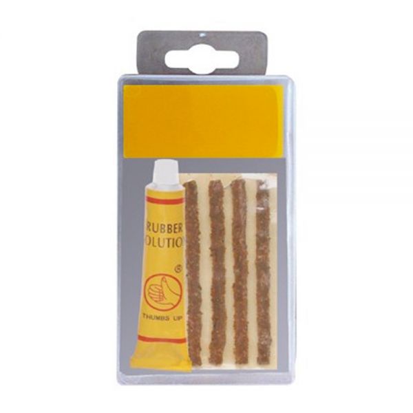 Cambio y reparacin neumticos Tecnoglobe 5 Mechas y Solucin Vulcanizante TG Kit Reparacin Tubeless