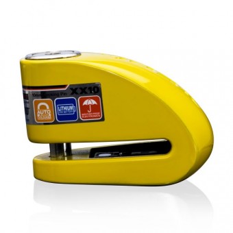 Accesorios Moto  Xena Bloqueo De Disco con alarma Series XX 10 Amarillo SRA
