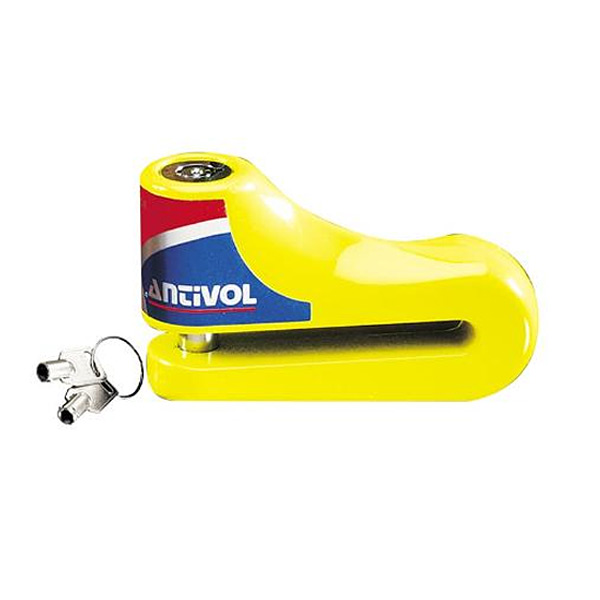 Bloqueo de disco France Antivol Bloqueo De Disco Zamac Amarillo - Pin de 10 mm