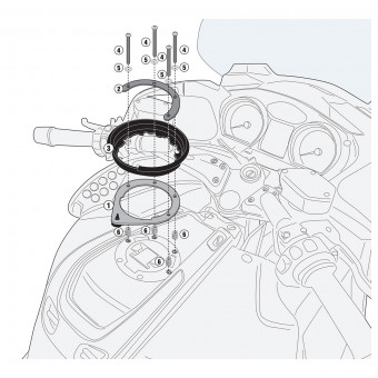 Accesorios bolsa sobredepósito Givi Abrazadera Tanklock BF47 Bolsa sobredepósito BMW R1200RT (08-13) Accesorios bolsa sobredepósito Givi Abrazadera Tanklock BF47 Bolsa sobredepósito BMW R1200RT (08-13)