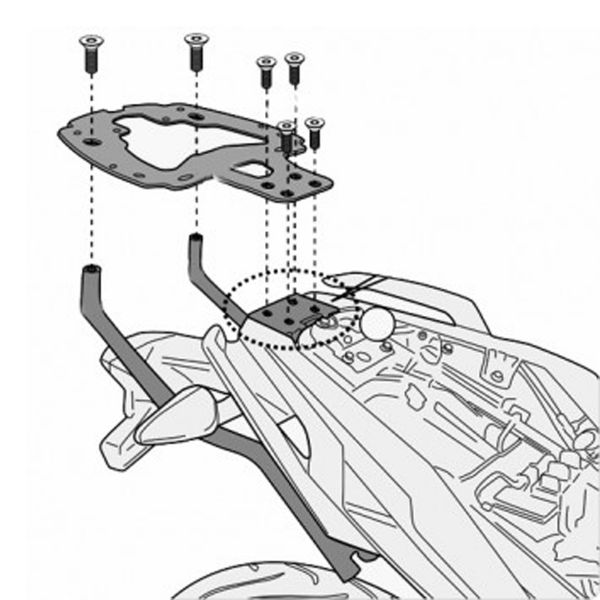 Kit de Fijacin para Bal Givi Anclaje Monolock - Monokey SR5125 BMW G310R (17-20)