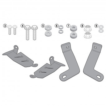 Kit de Fijación para Maleta Givi Kit Específico 2118KIT Yamaha MT-07 (14-17)> Kit de Fijación para Maleta Givi Kit Específico 2118KIT Yamaha MT-07 (14-17)>