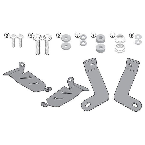 Kit de Fijacin para Maleta Givi Kit Especfico 2118KIT Yamaha MT-07 (14-17)>