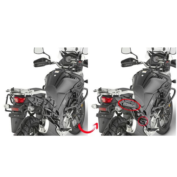 Kit de Fijacin para Maleta Givi Soporte desmontaje rapido maleta PLR3112 Suzuki V-Strom 650 (17-20)