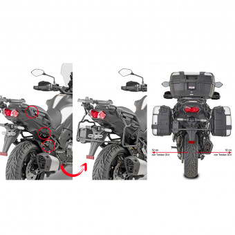 Kit de Fijación para Maleta Givi Soporte desmontaje rapido maleta PLR4126 Kawasaki Versys 1000 (19-20) Kit de Fijación para Maleta Givi Soporte desmontaje rapido maleta PLR4126 Kawasaki Versys 1000 (19-20)