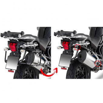 Kit de Fijacin para Maleta Givi Soporte desmontaje rapido maleta PLR6408 Triumph Tiger 1200 (16-18)