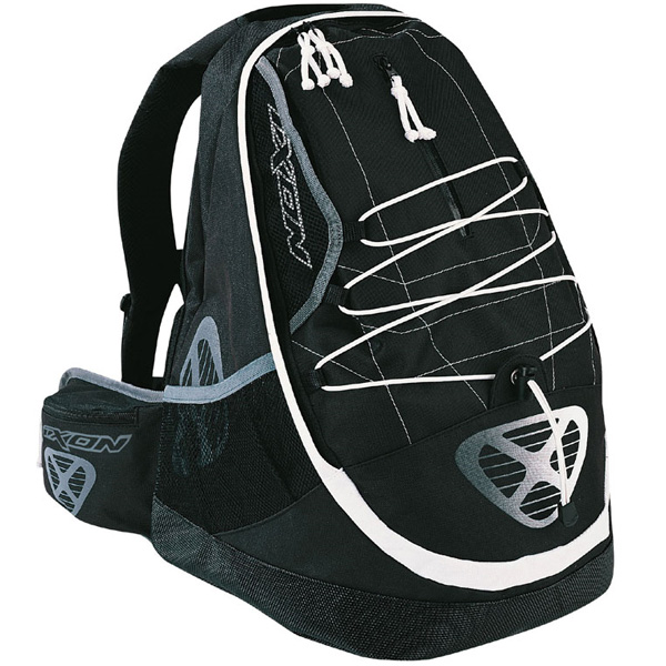 Mochila Moto Ixon X-Plode Negro Blanco