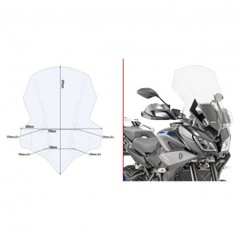 C�pula Givi Bubble 2139DT Yamaha Tracer 900/Tracer 900GT (18-20)