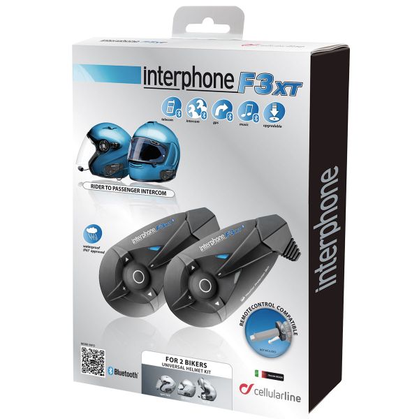 Accesorios Moto  Cellular Line F3 XT Twin Pack
