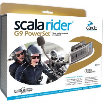 Accesorios Moto  Cardo Scala G9 Power Set