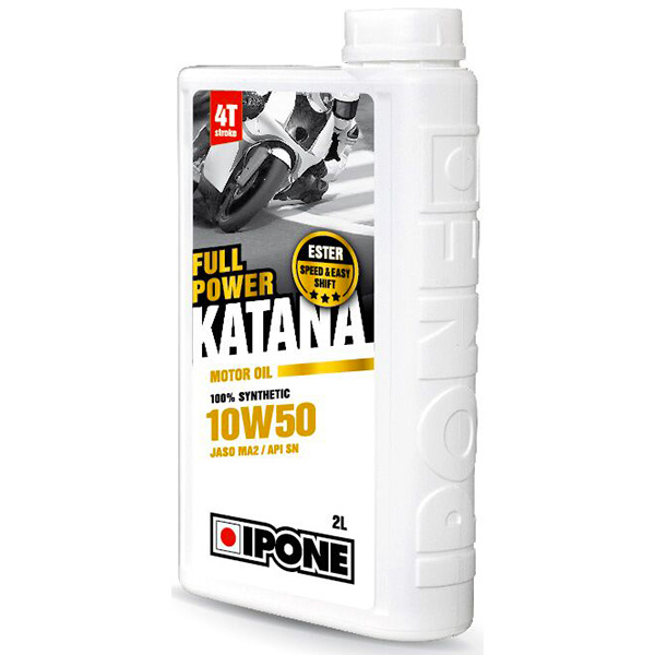 Aceite para motor IPONE Full Power Katana - 10W50 100 % Synthetic - 2 Litro 4T Aceite para motor IPONE Full Power Katana - 10W50 100 % Synthetic - 2 Litro 4T