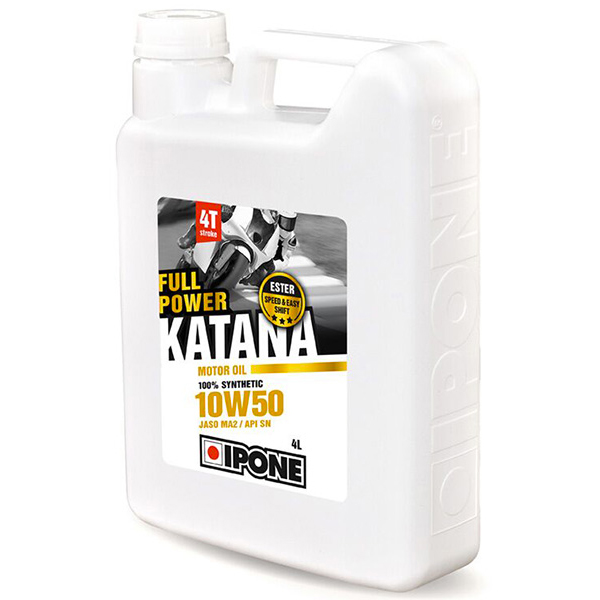 Aceite para motor IPONE Full Power Katana - 10W50 100 % Synthetic - 4 Litro 4T Aceite para motor IPONE Full Power Katana - 10W50 100 % Synthetic - 4 Litro 4T