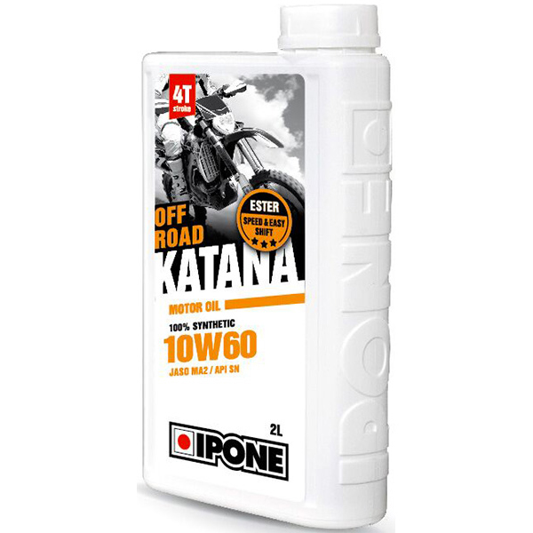 Aceite para motor IPONE Katana Off Road - 10W60 100 % Synthetic - 2 Litro 4T Aceite para motor IPONE Katana Off Road - 10W60 100 % Synthetic - 2 Litro 4T