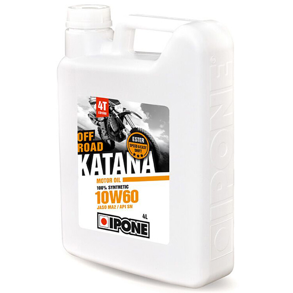 Aceite para motor IPONE Katana Off Road - 10W60 100 % Synthetic - 4 Litro 4T Aceite para motor IPONE Katana Off Road - 10W60 100 % Synthetic - 4 Litro 4T