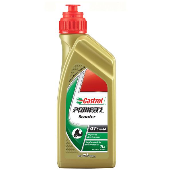 Aceite para motor Castrol Power 1 Scooter 4T 5W-40 1 Litro