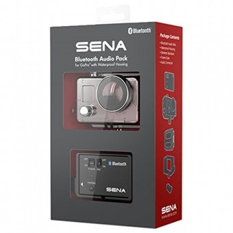 Cmara a bordo  Sena Pack Audio Bluetooth parr Go Pro y Caja Hermtica