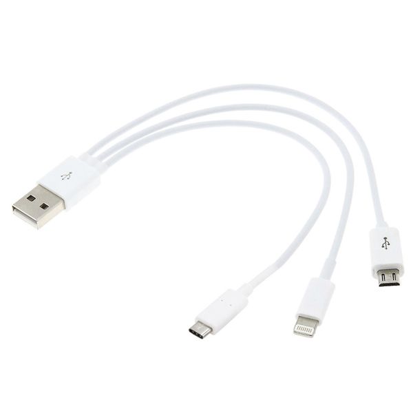 Toma USB Chaft Cable Cargador USB 3 en 1 Toma USB Chaft Cable Cargador USB 3 en 1