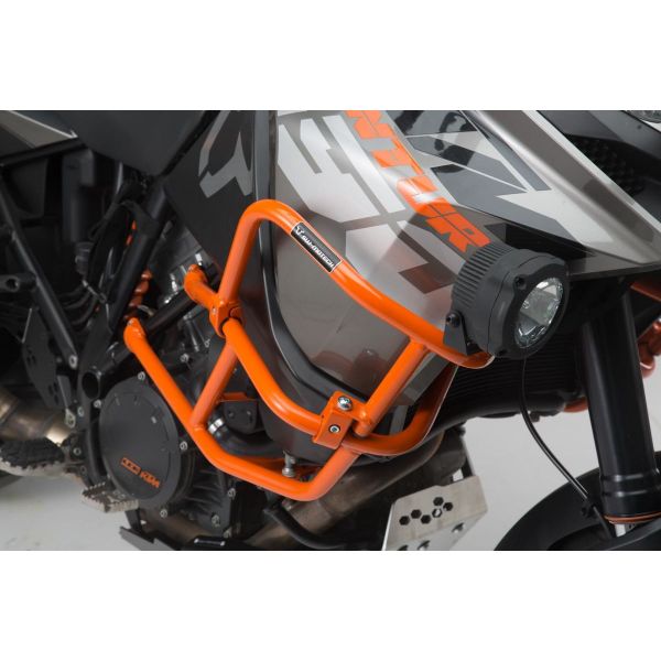 Protecciones caja y tapones SW-MOTECH Crash Bar Top Naranja KTM Adventure 1090/Super Adventure 1290 (17-19)