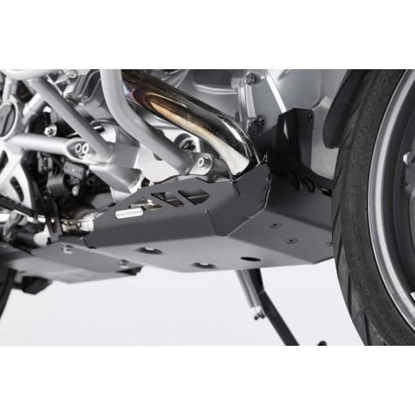 Protector motor SW-MOTECH Zapata de aluminio negro BMW R1200GS (13-19)