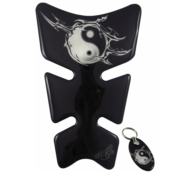 Accesorios Moto  MAD Ying-Yang Negro Plata