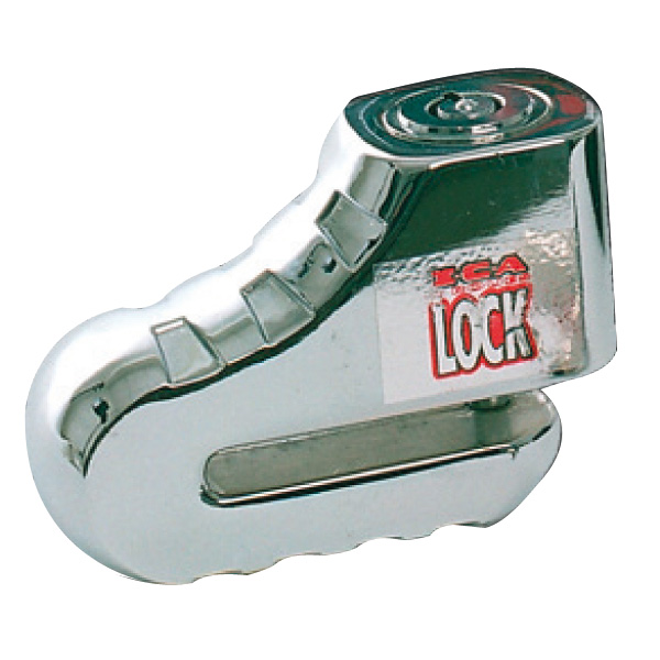 Accesorios Moto  ICA 2 Roues Lock Mini Block Disk 9 Chrome + Bolsa