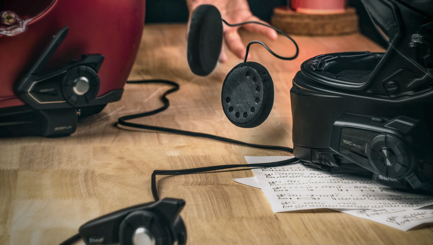 Pack cascos + kit Bluetooth