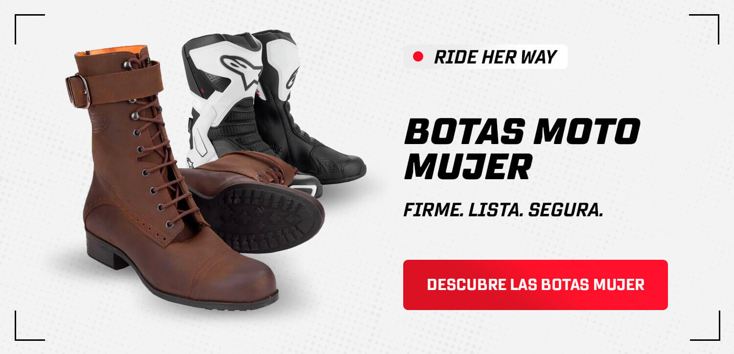 Botas moto mujer