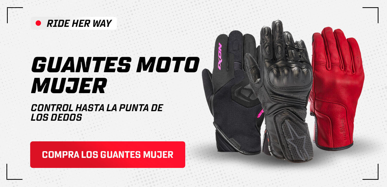Guantes moto mujer
