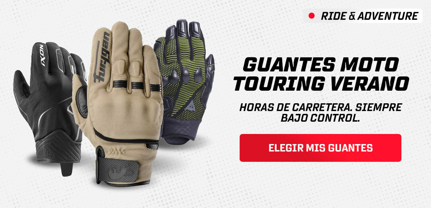 Guantes moto touring verano